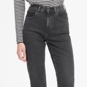 Everlane Jeans Black Straight Crop High Waist SZ29